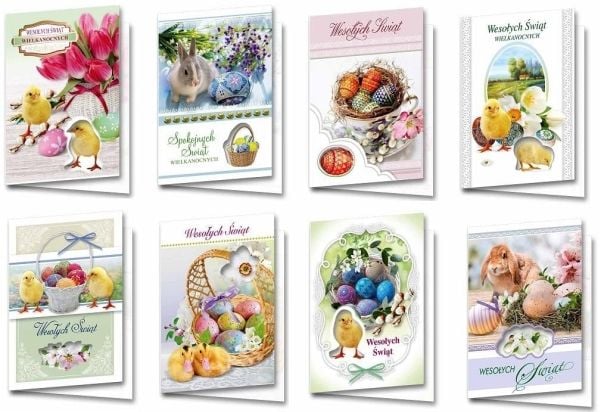Top Graphic Karnet B6 BWD Wielkanoc Swieckie (10 stk) MIX