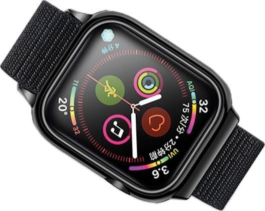 Usams Hihna kotelolla Apple Watch 4 40mm. musta/musta ZB73IW1 (US-ZB073)