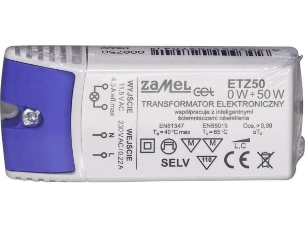Zamel Elektronisk transformator 230/11,5V 0-50W ETZ50 (LDX10000041)
