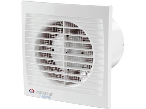 Vents aksialvifte Ø100 5,6W 26 dB snorbryter hvit (100SILENTA-SVL)