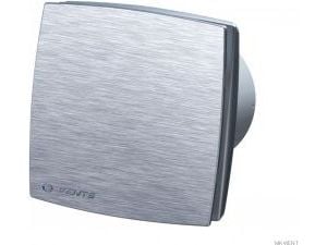 Vents baderomsventilator Ø125 16W timer og hygrostat børstet aluminium (125LDATH)