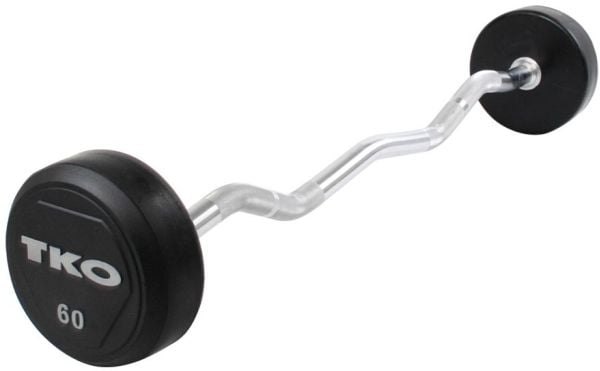 TKO Broken Barbell Rubber Filled 40kg (K807R-40)