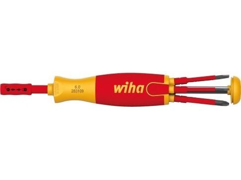 Wiha LiftUp electric 2831 - Screwdriver handle with bit set - 75 mm