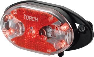 TORCH baklykt TAIL BRIGHT 5X CARRIER FIT sort (TOR-54020)