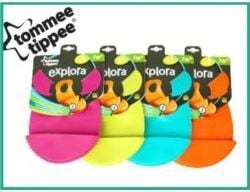 Tommee Tippee Explora Roll''n''Go, Ruoka-/syöttölappu, Monivärinen, 7 kuukautta, Yksivärinen, Snap, Silikoni