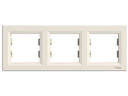 Schneider Electric Ramka potrójna Asfora pozioma Cremeowa EPH5800323