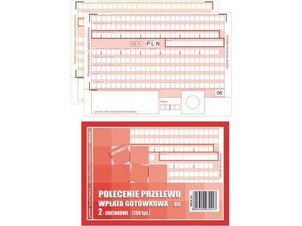 Staples betalingsanvisning A6 1+1 200 stk/pk