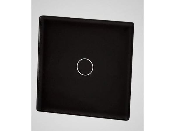 Touchme litet glaspanel, enkel strömbrytare, svart (TM530B)