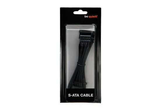 be quiet! S-ATA POWER CABLE CS-3420 - Strömkabel - SATA-ström - 40 cm - svart