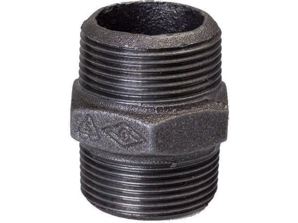 Opal gjennomløps nippel rettgjennom 2,5" svart N8, NR 38, NR 280 (B280 65)