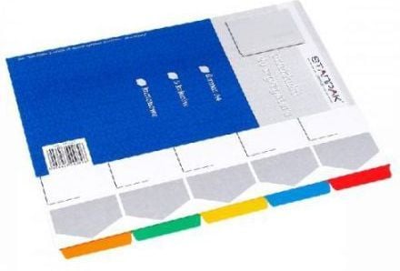 Starpak pappskilleark kartong A4 5 farger (179876)