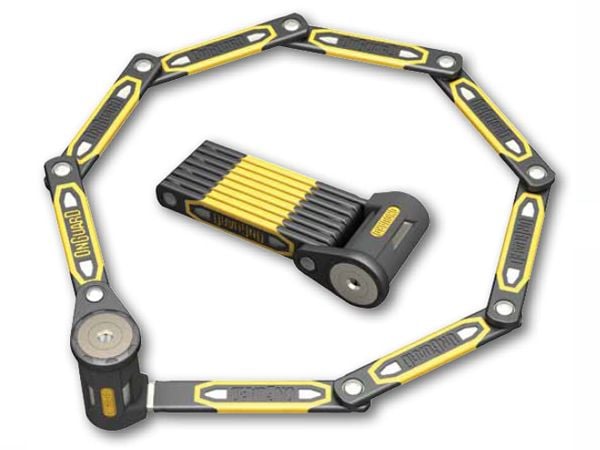 OnGuard sykkelås Heavy Duty Link Plate Lock K9, 8114, 100 cm, 5 nøkler med kode (ONG-8114)