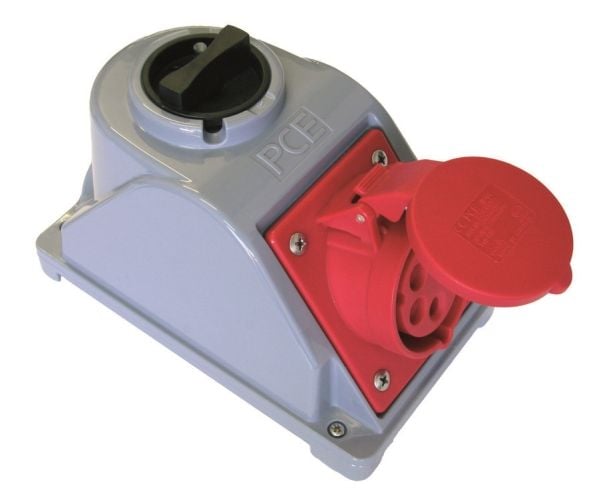 PCE Pysyvä pistorasia kytkimellä Combo-Pol 32A 400V 3P+Z+N IP44 96062540W