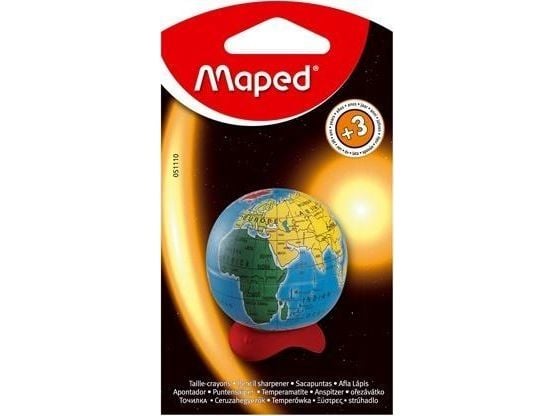 Maped 051110, Käsikäyttöinen kynäteroitin, Monivärinen, Metalli, Kupla, 1 kpl