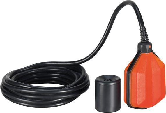 Lovato Electric flottörbrytare med PVC-kabel 15 m för rent och grått vatten med motvikt (LVFSP1W15)