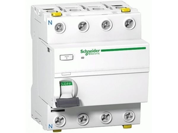 Schneider Electric jordfelsbrytare Acti9 iID-63-4-300-AC 63A 4-polig 300 mA AC-typ, A9Z14463