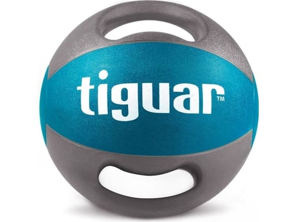Tiguar medisinball med håndtak blå 6 kg (TI-PLU006)