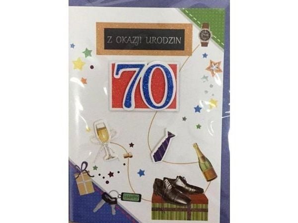 Panorama gratulasjonskort bursdag B6 Premium 66 + konvolutt
