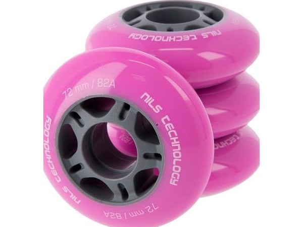 NILS Extreme PU 72x24 82A ROSA HJUL (4 stk) NILS EXTREME NILS Extreme PU 72x24 82A ROSA HJUL (4 stk) NILS EXTREME