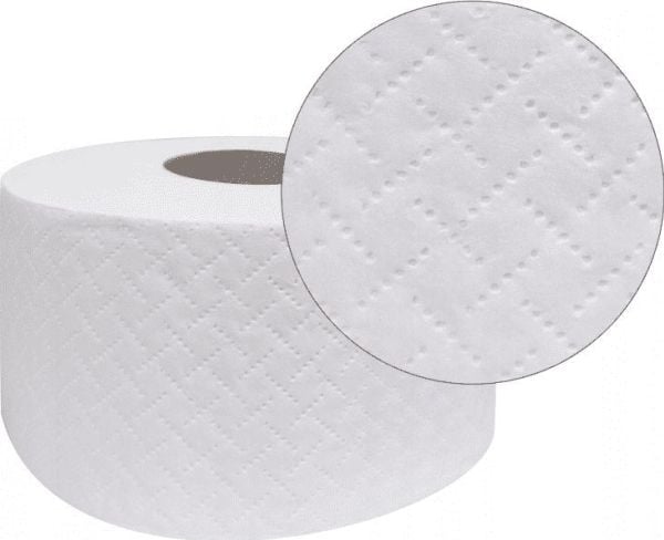 Velour toalettpapper Comfort vit Jumbo 140 m 1 st