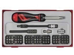 Teng Tools skrutrekker-/bitssett med utskiftbare bits 74 deler (14403-0103)