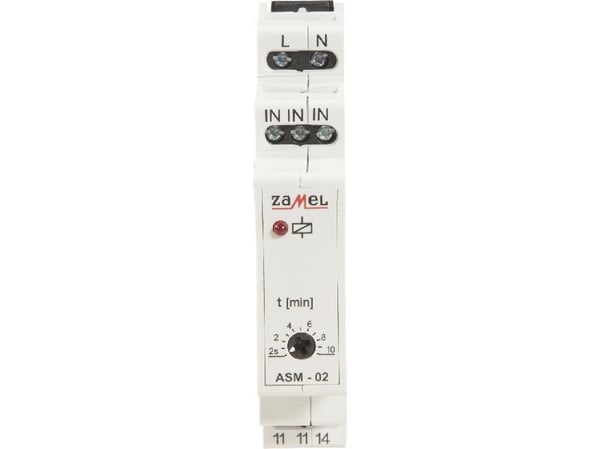 Zamel automaattinen portaikkokello 16A 230V AC 1Z 2sek-10min IP20 ASM-02 (EXT10000006)