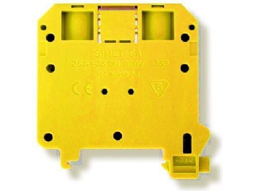 Väyläliitin 2-johtiminen 35mm2 keltainen UUSI ZSG1-35.0Nz 11721314