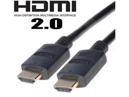 PremiumCord HDMI 2.0 høyhastighets+ Ethernet-kabel, gullbelagte kontakter, 1m (kphdm2-1)