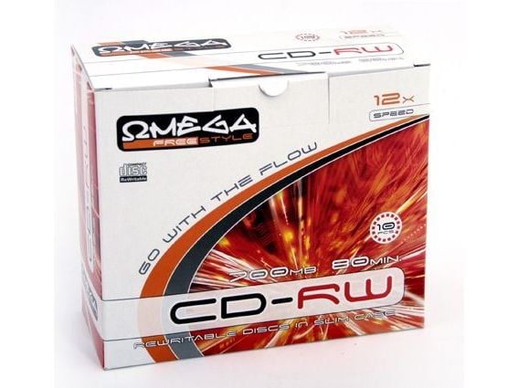Omega CD-RW 700 MB 12x 10 st (56242)