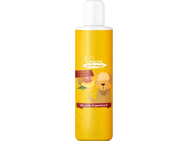 Over Zoo FRUTTI POWER - Mangoshampoo pitkäkarvaisille koirille 200ml