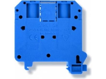 Simet skinklämma 2-ledare 16mm2 blå ZSG1-16.0Nn (11621313)