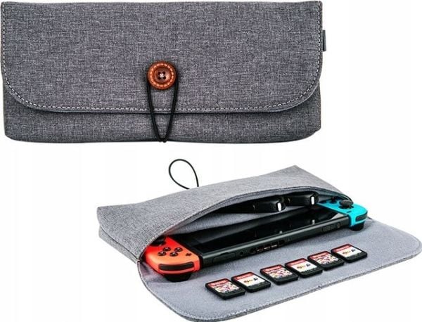 JJC-kotelo Nintendo Switchille harmaa
