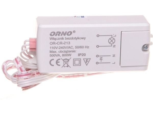 Orno berøringsfri bryter 5A 800W 110-240V AC (OR-CR-213)