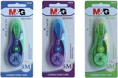 M&G korrektur med bånd Gene 5 mm, 5 m, blandede mønstre