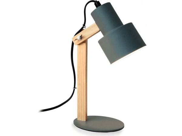 Platinet grå skrivebordslampe