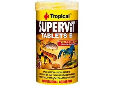 Tropical fiskfoder Supervit Tablets B 250 ml/830 st. (20634)