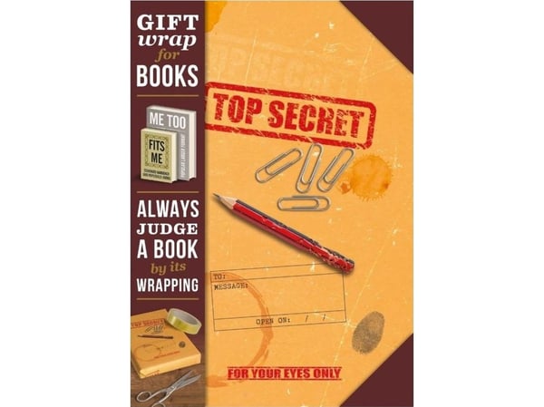 Gavepapir til bok Top secret