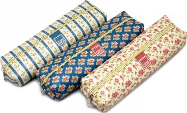 Make Notes Vintage B pencil case. Large pencil case