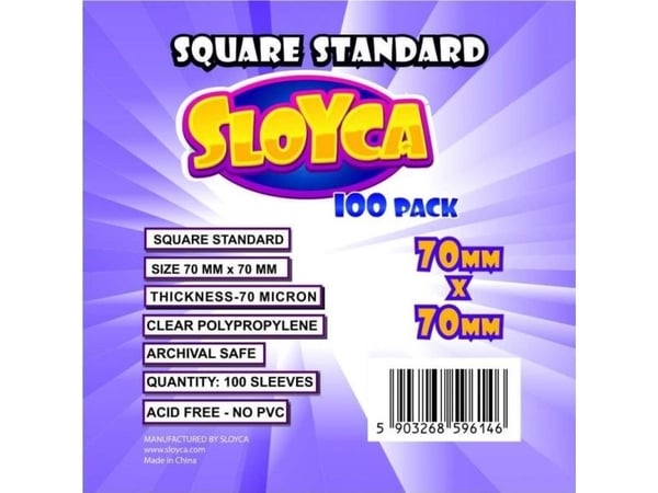 SLOYCA T-skjorter Firkantet Standard 70x70mm (100stk) SLOYCA
