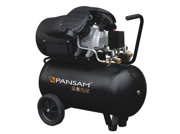 Pansam Oro kompressor 22 kW, 8 bar, 2 syl, 412 l/min, tank 50 L, manometer, 2 hurtigkoblinger