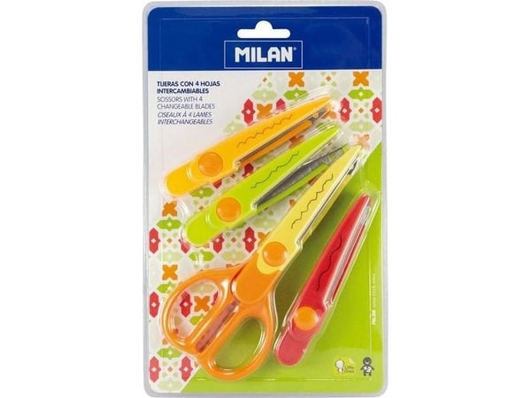 MILAN Zigzag-saks 4 Udskiftelige Blade Blister