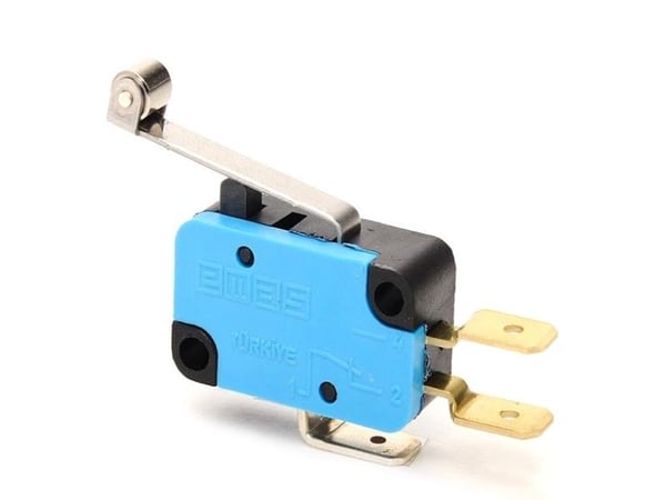 Promet Micro switch changeover contact 1NO + 1NC long lever with roller - T0-MK1MIM2