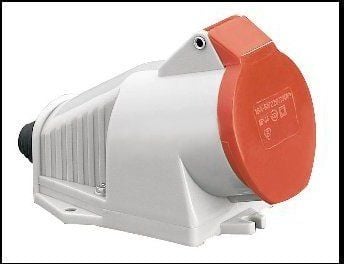 Polam Naklo uttag 16A 3P+N+Z IP44, isolerat, 220/380V 2622-126