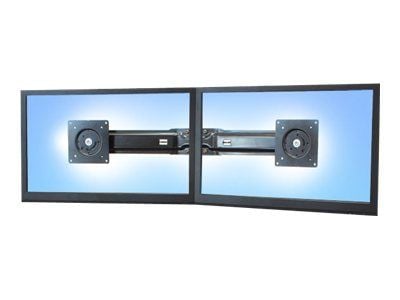Ergotron - Monteringssett (håndtak, dobbel skjermfeste) - for 2 LCD-skjermer - svart - skjermstørrelse: 17"-24" - for P/N: 45-353-026