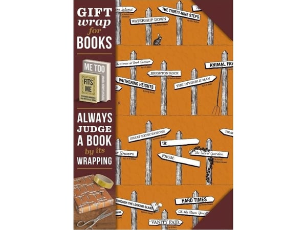 Gaveinnpakning: Novel signposts bokpapir