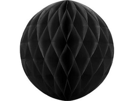 Sort papirvæv kugle, 20 cm