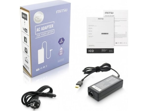 Mitsu laddare/nätadapter 20V 3,25A (rektangulärt 11,0x4,5 kontakt – Lenovo) 65W