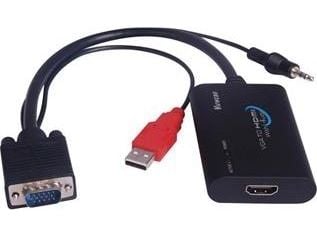 PremiumCord KHCON-04, VGA (D-Sub) + 3.5mm, HDMI, Hankjønn, Hunkjønn, Rett, Rett