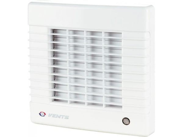 Vents veggventilator Polo Ø100 18W 34dB automatisk spjeld, hvit (100MA)