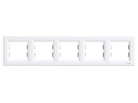 Schneider Electric femfacksram Asfora horisontell vit EPH5800521